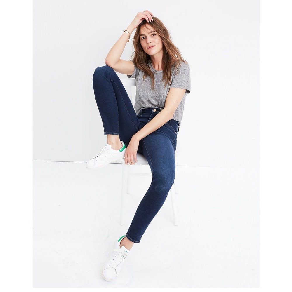 MADEWELL Women's Petite 10" High-Rise Skinny Jeans in Hayes Wash